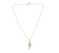 FRCOLOR Collier Ras Cou en Coquillage Plaqué Or Femme Élégant en Coquillage de Conque Accessoire de Plage pour Fête et Mariage Collier Pendentif Unique pour Femme 1Pc