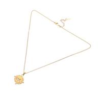 FRCOLOR Collier Tarot Soleil Vintage Acier Inoxydable avec Pendentif Zircon Émail et Œil Chanceux pour Femmes et Filles Chaîne Ras Du Cou Élégante