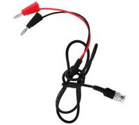 FRCOLOR Cordons de Test Bnc vers Double Fiche Banane en Cuivre Pur, Câble de Test Multifonction Compatible Oscilloscopes et Multimètres, Fiche Rotative pour Mesures Précises en