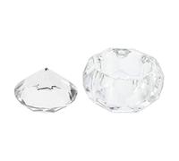 FRCOLOR coupe en cristal d'art d'ongle trousse bol de trempage manucure mug melangeuse mug à tasse d'art d'ongle en cristal contenant de cristal d'ongle verre en crystal Transparent