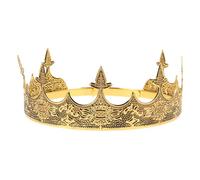 FRCOLOR Couronne D'Anniversaire Pour Hommes Couronne De Roi Pour Hommes Costume De ne Pour Costume De Prince Garçon ne De Roi Médiévale De Pour