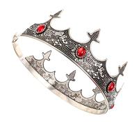 FRCOLOR couronne de cour vintage couronne de roi pour une soirée cosplay couronne d'hommes Couronne de fête décoration diadème couronne masculine couronne décorative pour hommes Métal