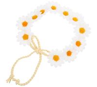 FRCOLOR Couronne de fleurs en forme de marguerites (blanc)