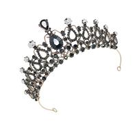 FRCOLOR Couronne de Mariage Cristal Coiffe de Mariée Brillante Accessoire pour Fête et Événement Spécial