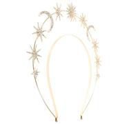 FRCOLOR Couronne De Mariage Halo Pour Femme, Serre-tête Étoile Lune, Coiffe De Déesse Avec Strass, Accessoire De Coiffure Pour Mariée Et Soirée