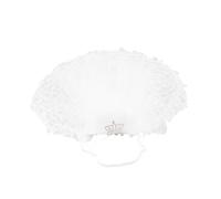 FRCOLOR Couronne de Mariage pour Chat Taille S, Voile de Mariée Blanc en Tissu Sangle Réglable, Accessoire Cosplay Chaton pour Fête, Anniversaire et Photos de Mariage