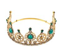 FRCOLOR Couronne de Roi Médiévale pour Homme avec Crâne et Strass Accessoire de Costume pour Halloween et Soirées Thématiques