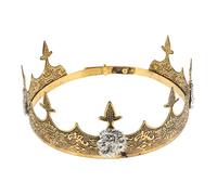 FRCOLOR Couronne De Roi pour Anniversaire Accessoire De Cosplay pour Homme Garçon Prince Costume Fête