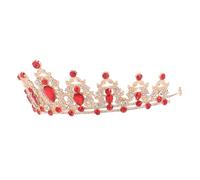 FRCOLOR Couronne De Strass Diadème De Mariée Couronne Pour Femme Demoiselle D'Honneur Couronne De Reine Baroque Diadème De Mariée Accessoires De Mariage Pour Mariées Coiffe