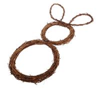 FRCOLOR Couronne Décorative en Rotin Tressé en Forme de Lapin, Flexible et Facile à Utiliser, pour Projets DIY et Célébrations Festives de Pâques