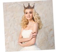 FRCOLOR Couronne Vintage Strass Accessoire Coiffure Élégant pour Mariage Bal Cosplay et Fêtes Diadème Rétro pour Mariée et Demoiselle