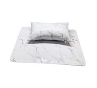 FRCOLOR Coussin Pour Les Mains Portable Oreiller En Cuir Pu Avec Tapis Non Tissé Pour Une Utilisation À Terme