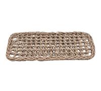 FRCOLOR Coussin Tissé la Main pour Reptiles et Lézards 20x14x2 Cm en Herbe Marine Naturel, Tapis Filet Confortable pour Dragon Barbu et Iguane, Accessoire D’Habitat Solide pour Terrarium