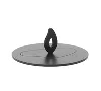 FRCOLOR Couvercle de Bougie en Acier Inoxydable Noir, Manchon Métallique pour Mèche de Bougie, Éteint Rapidement la Flamme, Décoration Élégante pour Intérieur et Habitat