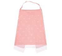 FRCOLOR Couverture Allaitement Multifonction Coton pour Doux sans Odeur Protection Discrète pour Mamans Allaitantes et Poussette Motif Élégant Rose avec Filet Usage Toutes