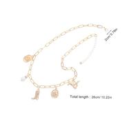 FRCOLOR Cowgirl Boot Necklace With Irregular Pearl Pendant Western Fashion Jewelry For Women Rustic Alloy Boot Hat Design Boho Accessory For And Music Festivals
