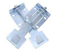 FRCOLOR Crochet Mural Métallique Argenté pour Hotte Aspirante, 2 Pièces, Acier Laminé à Froid, Résistance Haute Température, Fixation Murale Cuisine Moderne