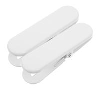 FRCOLOR Crochets d'Affichage Blancs 2 Pièces pour Panneaux Perforés, Clips Multifonctions pour Organisation Bureau et Atelier Créatif