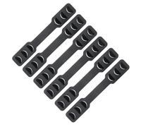 FRCOLOR Crochets Suspendre pour Masque Noir 6pcs en Pe Support Flexible pour Protéger les Oreilles Lors de Randonnée et Entraînement Tactique