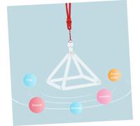 FRCOLOR Crystal Singing Pyramid With Mallet For Meditation And Yoga Sound Therapy Tool Enhancing Deep Relaxation And Home Decor Singing Striker For Music Therapy