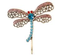 FRCOLOR Crystals Dragonfly Cheveux Clip Coiffure Strass Strass Barrette Cheveux Accessoire Bijoux