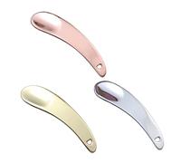 FRCOLOR Cuillère à Crème Visage Yeux 3 Pièces Alliage De Zinc Petite Taille Ergonomique Usage Cosmétique Voyage Présent