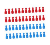 FRCOLOR de Jeu d'Échecs en Bois 48 Pièces Forme Humaine Accessoires Éducatifs pour Garçon et Filles Jeux de Société Développement de L'Intelligence Portable