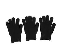 FRCOLOR De Protection Thermique 3pcs Pour Coiffure Résistants à La Chaleur Jusqu'à 200°C Pour à Friser Et Lisseur Anti Chaleur Professionnels Noirs