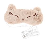 FRCOLOR de Sommeil 3D de Renard Bandeau Chauffant USB Cache-Œil Ergonomique et pour Dormir Patch Yeux Thermique Confortable Blocage Lumière Usage Maison et Voyage