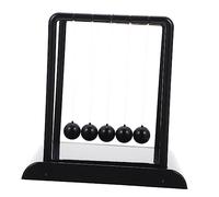 FRCOLOR Décoration De Bureau Berceau De Newton Perles du Pendule Noir Moyen, Ornement Scientifique pour Adultes Et Garçon Et Filles, Objet Anti-Stress pour Espace De Travail Et Maison, Pièce Unique