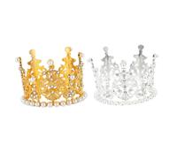 FRCOLOR Décoration De Gâteau En Forme De Couronne 2 Pièces Idéale Pour Un Anniversaire Un Mariage Ou Une Baby Shower