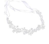 FRCOLOR décorations de cheveux pour mariage ritual hair charms party hair toppers rhinestone bandeau cheveux bandeau de mariée coiffe de mariée casque de mariage bandeau de mariage Silver