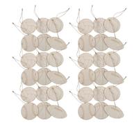 FRCOLOR Décorations Suspendues en Bois Brut 36 Pièces pour Fête Sportive, Formes de Ballons de Football, Volleyball, Basketball, Baseball, Rugby et Tennis, Fournitures de