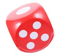 FRCOLOR Dés Géants en Mousse 20cm pour Garçon Et Filles - Jouet Éducatif Léger Et Souple - Accessoire De Fête Polyvalent pour Salle De t Jeu Ludique, pour Animation Et Loisirs -