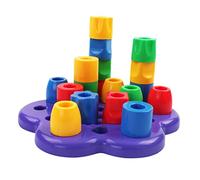FRCOLOR Déveil Éducatif Blocs Géométriques Colorés pour Apprentissage des Stimule Lobservation Patience chez Lenfant Dès an