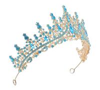 FRCOLOR Diadème Couronne Baroque Élégante Accessoire Cheveux Féminin Strass Raffiné et Léger pour Mariage et Cérémonie pour Tenue Nuptiale