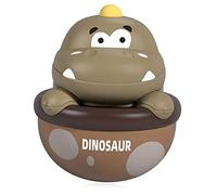 FRCOLOR Dinosaure pour Bébé à Bascule Créatif à L'Usure Petit et Portable Cloche Intégrée Éducatif pour Garçon et Filles