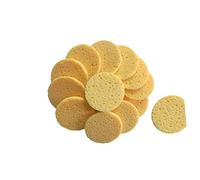 FRCOLOR Disques Démaquillants En Coton 20 Pièces Ronds 60×8 Mm Couleur Chair Éponge Nettoyante Visage Exfoliante Pour Peau Sensible Usage Quotidien