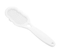 FRCOLOR dissolvant de lime à pied dissolvant de callosités électrique tondeuse scrubber pédicure pied grattoir à pied dissolvant pour la peau sèche des pieds râpe Acier inoxydable blanche