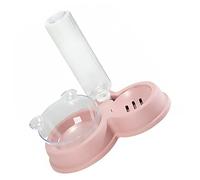 FRCOLOR Distributeur Automatique pour Animaux avec Double Bol Eau et Nourriture Design Anti-Renversement et Protection du Cou Bol pour Chien et Chat Compact et Esthétique Espace Couleur