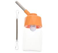 FRCOLOR Distributeur d'eau Automatique pour Petits Animaux Abreuvoir Anti-Fuite 250Ml en Plastique Jaune Bouteille d'eau pour Lapin Hamster et Cochon d'Inde Accessoire Cage Pratique