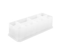 FRCOLOR DIY Silicone Moulage Cristaux Cases Rangement à Lèvres Boîte Organiseur Artisanat Époxie Moulage Créatif
