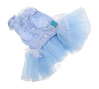 FRCOLOR Dog Costume Skirt for Small Dogs and Cats Butterfly Fairy Tutu Dress Soft Fit Pet Holiday Apparel and Easy Care Puppy Party Outfit