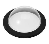 FRCOLOR Dôme Flottant pour Poissons D’étang en Acrylique Transparent, Diamètre 15 Cm Base Noire, Protection pour Bassin de Jardin, Anneau de Plante Flottante, Accessoire Bassin Extérieur