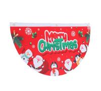 FRCOLOR Drapeau de Décoration de Noël en Éventail Père Noël | Polyester, Usage Extérieur pour Grosse Surface, , Effet Visuel Harmonieux