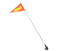 FRCOLOR Drapeau Télescopique de Golf Orange Réfléchissant en PVC et Acier Inoxydable, Léger et Visible pour Voiturette de Golf et Fauteuil Roulant Sécurité