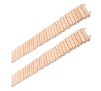 FRCOLOR Échelle en Bois 6X40Cm pour Hamsters et Petits Animaux, Lot de 2 Jouets d'escalade Adaptés aux Cages Modulables, pour Rats et Chinchillas