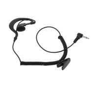 FRCOLOR Écouteur Intra-auriculaire en Forme de G avec câble spiralé et | Écouteur radio à crochet d'oreille pour micro-haut-parleur, destiné aux magasiniers, au personnel événementiel, aux