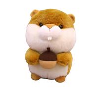 FRCOLOR Écureuil en Peluche Marron Clair Décoratif Animal Doux pour Garçon et Filles Poupée Peluche Réaliste Présent Anniversaire ou Saint-Valentin Décoration Intérieure Charmant