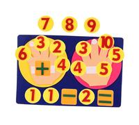 FRCOLOR Éducatif Mathématiques Non Tissé pour Maternelle Développement de Apprentissage Calcul par Manipulation des Doigts Matériel Sûr pour Activités Ludiques